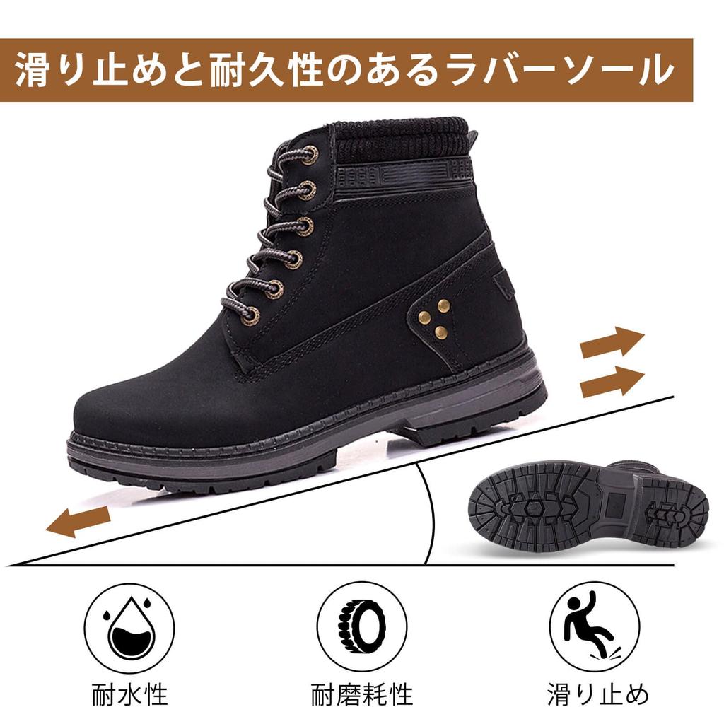 Leather Work Plus Leather English Platform [ziitop] Women's Autumn/Winter High-Top Boots, Size, Women's Shoes, Style, High-Top, Sole, Non-Slip