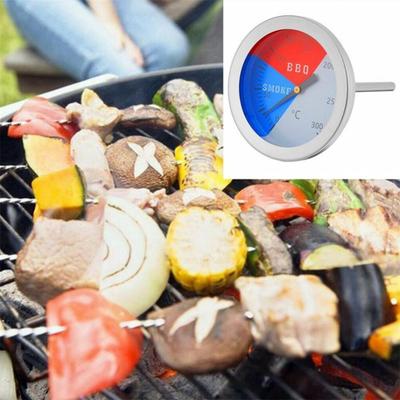 Bbq Smoker Grill Thermometer 300 Degrees Steel Barbecue Outdoor Camp Tool Temperature Gauge Thermometer