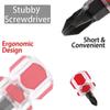 5Pcs Mini Stubby Screwdrivers with ZType Offset Screwdrivers Slotted Cross Double Head Mini Sewing Machine Screwdrivers
