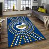 1 Stück Fußballteam-Design Teppich - Rutschfest, Weich & Gemütlich Fußmatte für Wohnzimmer, Schlafzimmer, Büro - Dekoteppich für Innen/Außen