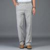 Herren Business Casual Lockere Hose Männlich Einfarbige Taschen Leinenhose Atmungsaktiv Mode Weich Bequem Hose Große Größen