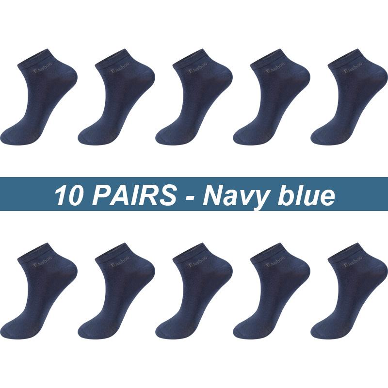10 Paare/los Männer Bambus Faser Socken Kurze Casual Atmungsaktive Anti-Bakterielle Mann Ankle Socken Hohe Qualität Neue Schwarz Busines