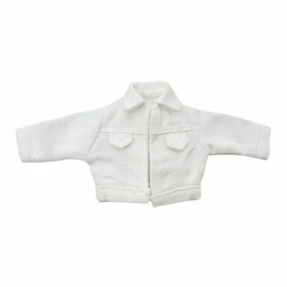 6 Colors Doll Clothes Jeans Coat Cute Mini Dolls Denim Jacket Doll Accessories Doll Tops for Obitsu11 Dolls 1/12 Bjd Dolls