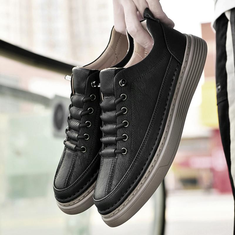 

Мужские кроссовки с мягкой подошвой и эластичной тканью, новая дышащая повседневная обувь на плоской подошве, модные лоферы с одной педалью, элитная брендовая обувь для мужчин 47 чёрный