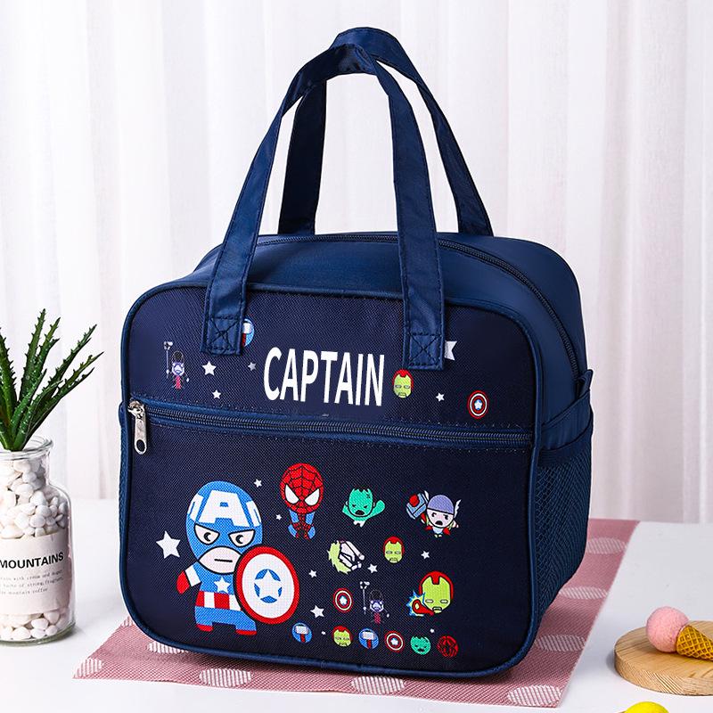 Izolowana torba na lunch z kreskówkowym motywem dla dzieci - Urocza, wodoodporna, pogrubiona torba na bento