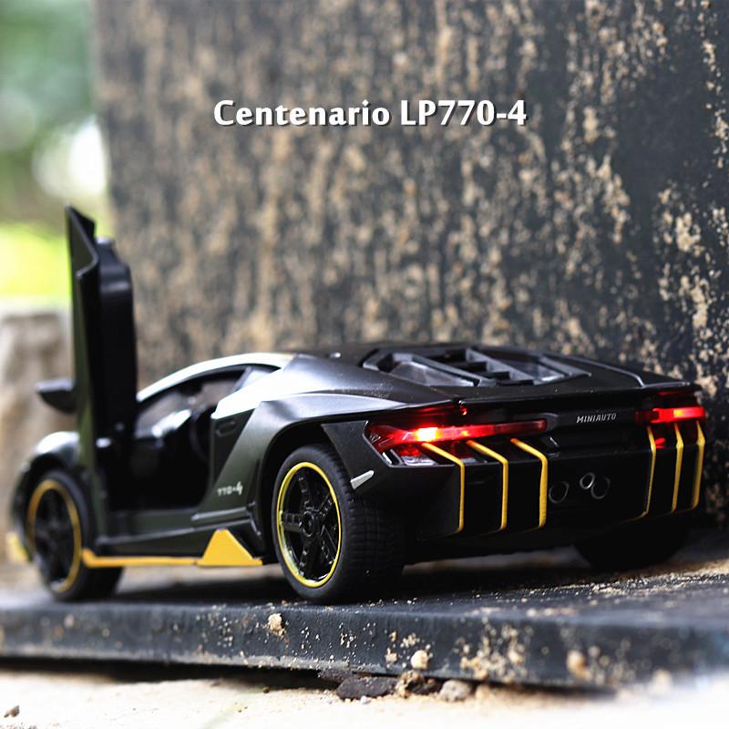 Jianyuan LP770 Alloy Diecast Supercar Model with Pull-Back and Open Door Features
