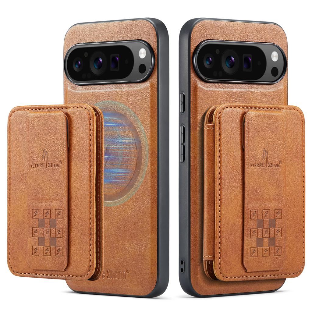 2 in 1 Detachable Cards Solt Wallet Leather Case for Google Pixel 9 Pro XL 8 8A 7 7A Vertical Bag Invisible Bracket RFID Cover