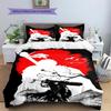 Juego de Ropa de Cama con Estampado de Dibujos Animados Colcha Funda de Colcha Funda de Almohada Decoración del Hogar Regalo de Cumpleaños (1 * funda nórdica + 2 * fundas de almohada, sin núcleo)