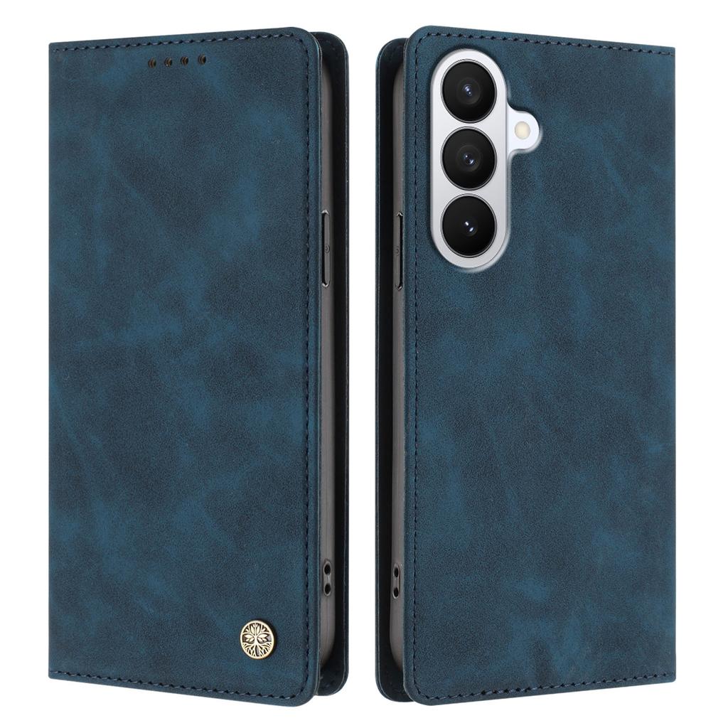 YIKATU For Samsung Galaxy S26 Wallet Case  YK-006 Magnetic Closure Leather Phone Cover Litchi