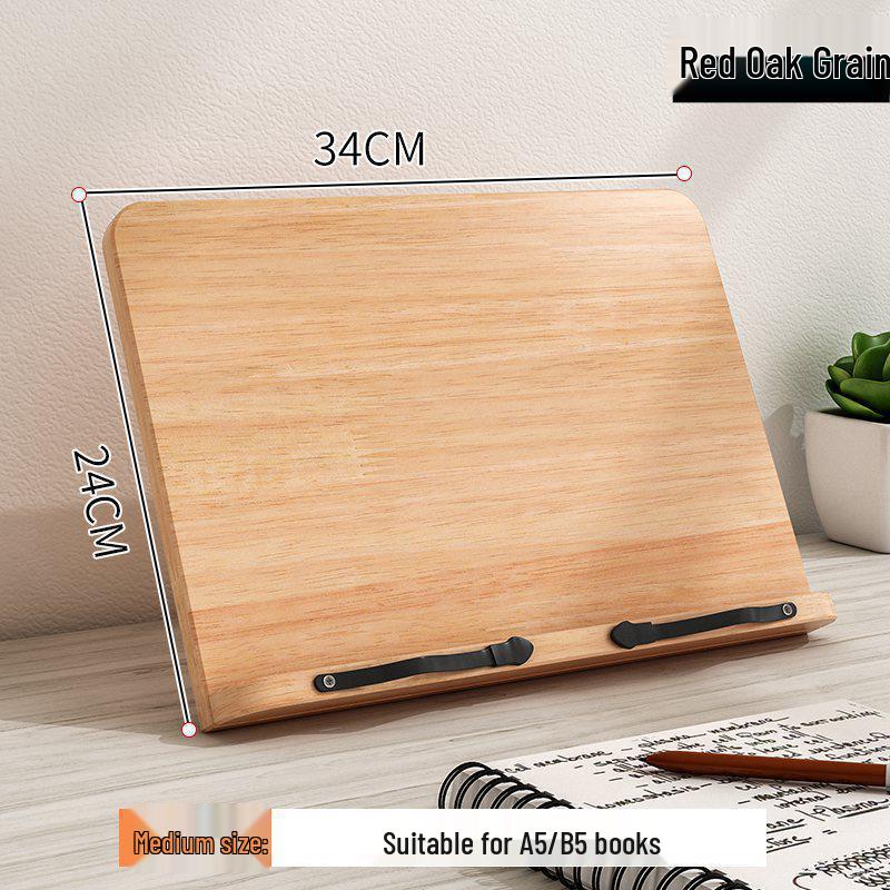 Bamboo Calligraphy & Reading Stand - Adjustable Book Support for Students & Sutra Recitation