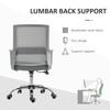 Ergonomic Desk Chair Mesh Office Chair with Adjustable Height Armrest and 360 degrees Swivel Castor Wheels Grey