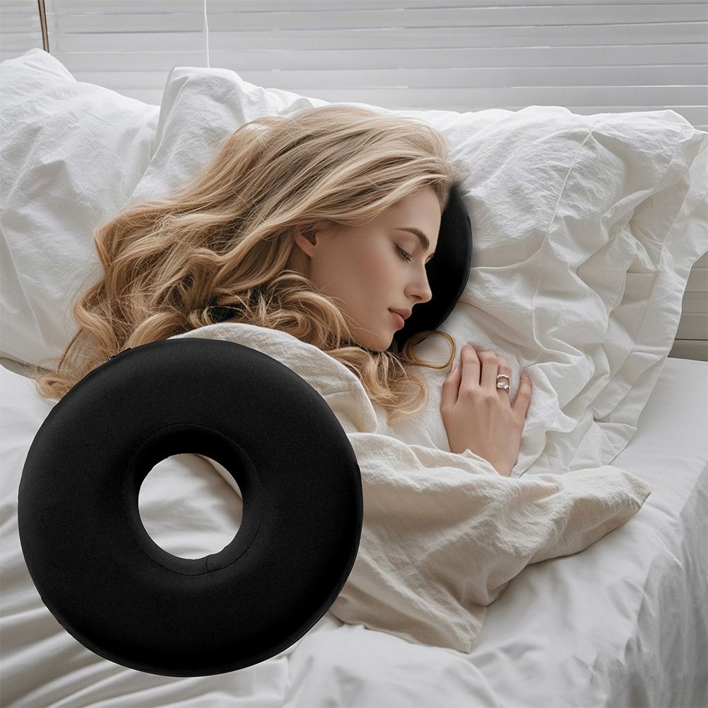 Slow Rebound Ear Guard Pillow Foam Ear Hole Donut Pillow Side Sleeper Pillow  Side Sleepers