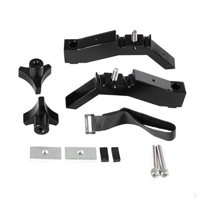 Auto Jack Montage Halterung Halter Halterung Schwarz Langlebige Teile Feste Klammern Bett Rack