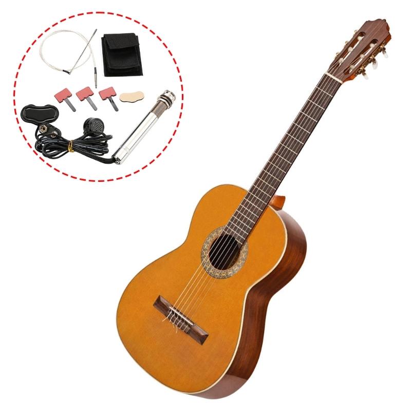 Pen Tube Style Guitar Pickup Replacement Acoustic Guitar Undersaddle Pickup Active Pickup with Pickup Piezo Rod