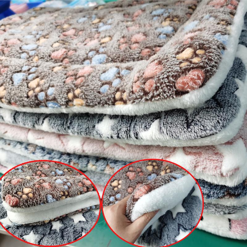 XXL Soft Flannel Pet Blanket Mat For Puppy Dog Cat Sofa Cushion Sleeping Cover