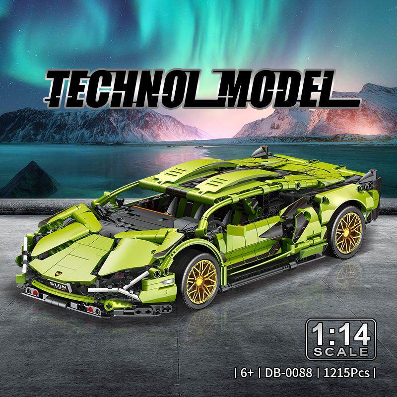 2024 Technical Bugattied Building Blocks Lamborghinis Hypercar Racing Car Model Assemble Vehicle Bricks Toys For Boys Kids Gifts