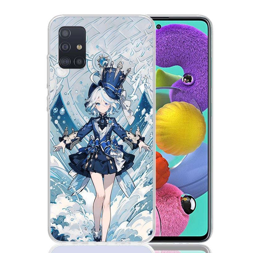 

Cute Furina Genshin Impact Phone Case for Samsung Galaxy A52 A51 A50S A12 A22 A32 A72 A10S A30S A31 A71 Note 20 Ultra 10 Plus S1 Samsung Note 20Ultra