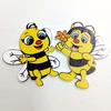 20 Pieces Wood Shapes Bee Embellishments for Scrapbooking Crafts