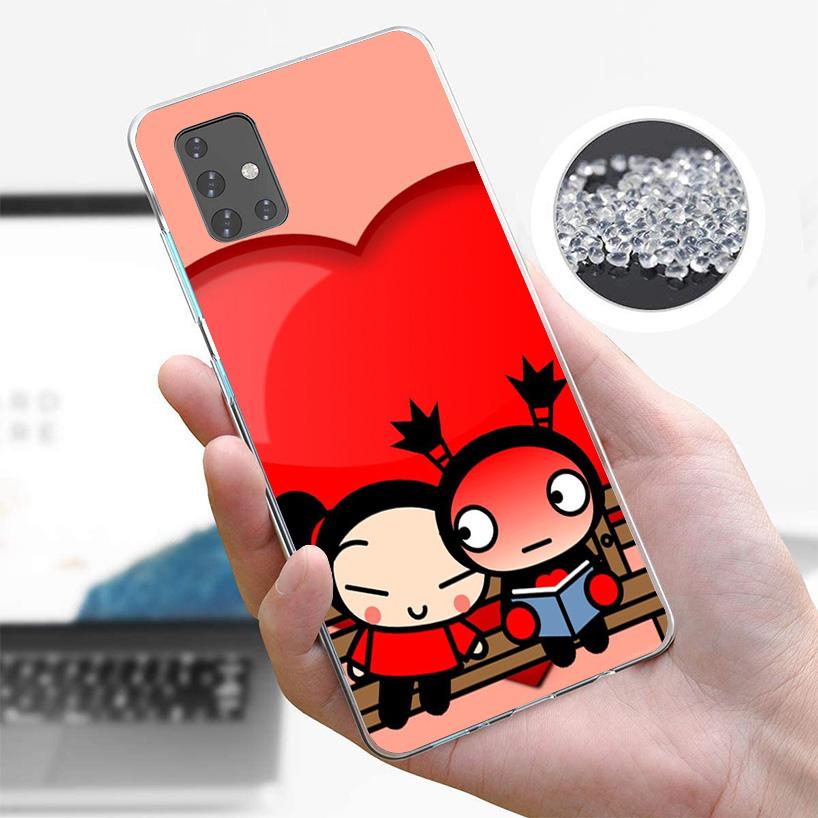 Cute Cartoon Pucca Garu Phone Case For Samsung Galaxy A52 A32 A22 A12 A51 A31 A50S A30S A20S A10S Note 20 Ultra 10 Plus S10 A72