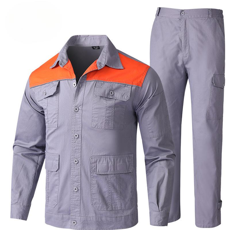 Outdoor Work Clothes Men's Suits Spring and Autumn Wear-resistant Anti-fouling Labor Protective Clothing Suits