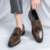 New Men Fashion Tassel Shoes British Business Office High Quality Le Fu Shoes Gentlemen's Banquet Shoes 38-46 Men Shoes