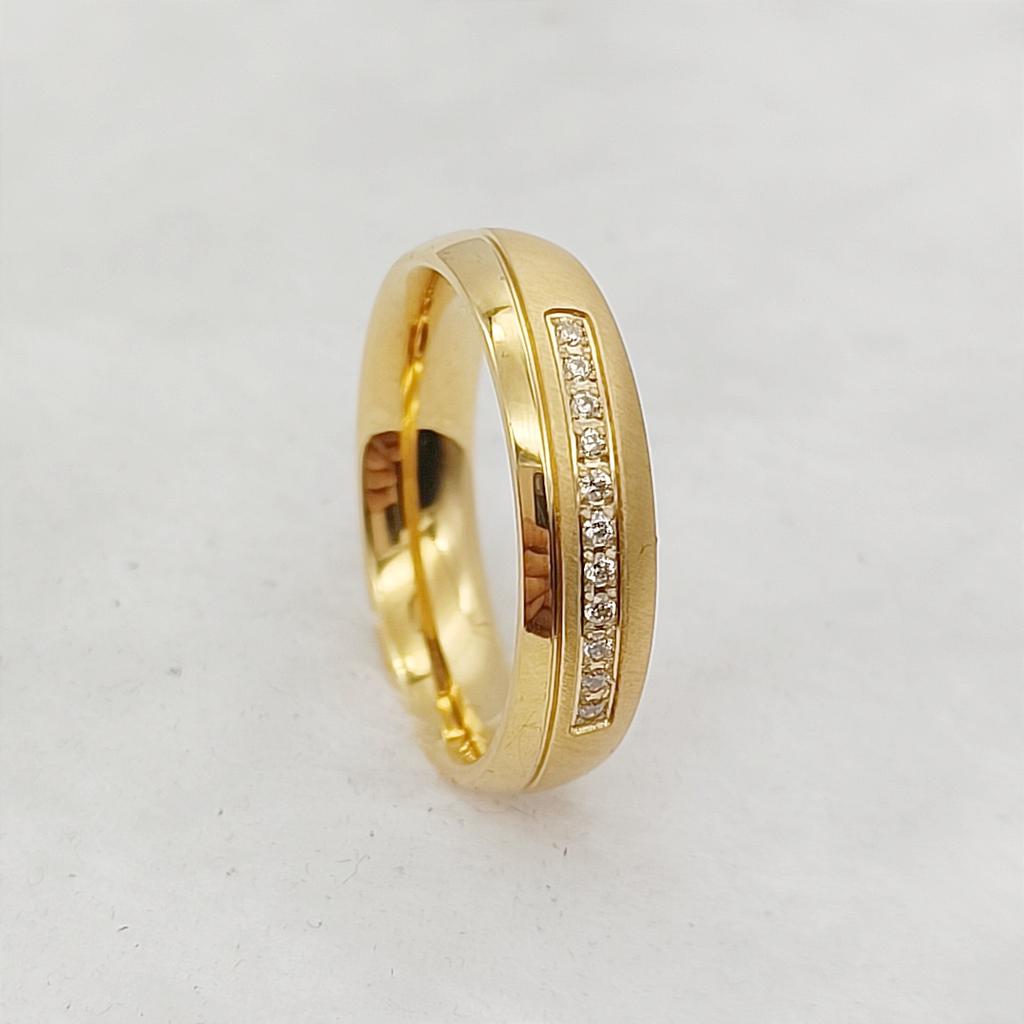 Couple Wedding Rings For Men Lover's Alliance Male Female Ringe Anniversary Stainless Steel Jewelry Ring Woman Gold Color