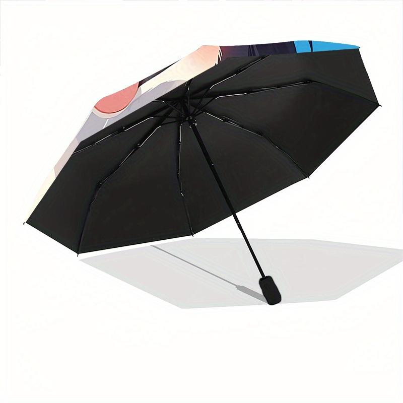 1pc Puppy Pet Automatic Open/Close Umbrella with One Touch Button,, Windproof Design   Lightweight Portable Umbrella for Women & Men6087