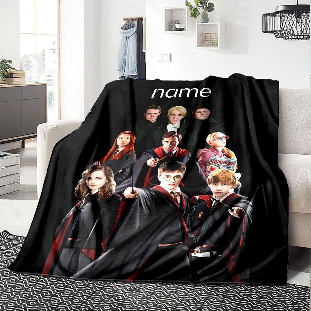 Harry Potter Themed Custom Name Blankets Designed To Be Comfortable And Soft These Blankets Are Lightweight And Versatile Suitable For Use On The Sofa
