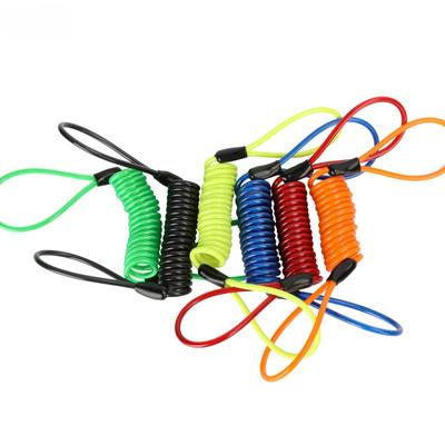 120CM Motorrad Bremsscheibe Schloss Roller Erinnerung Kabel Fahrrad Frühling Seil Tasche Anti-Diebstahl Kabel Schutz Alarm Schlösser