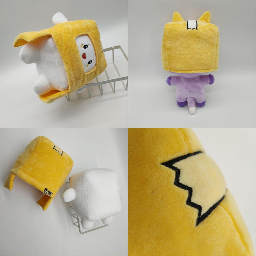 Adorable Lankybox Boxy Foxy Rocky Plush Soft Stuffed Toy Kids Game Figure Doll