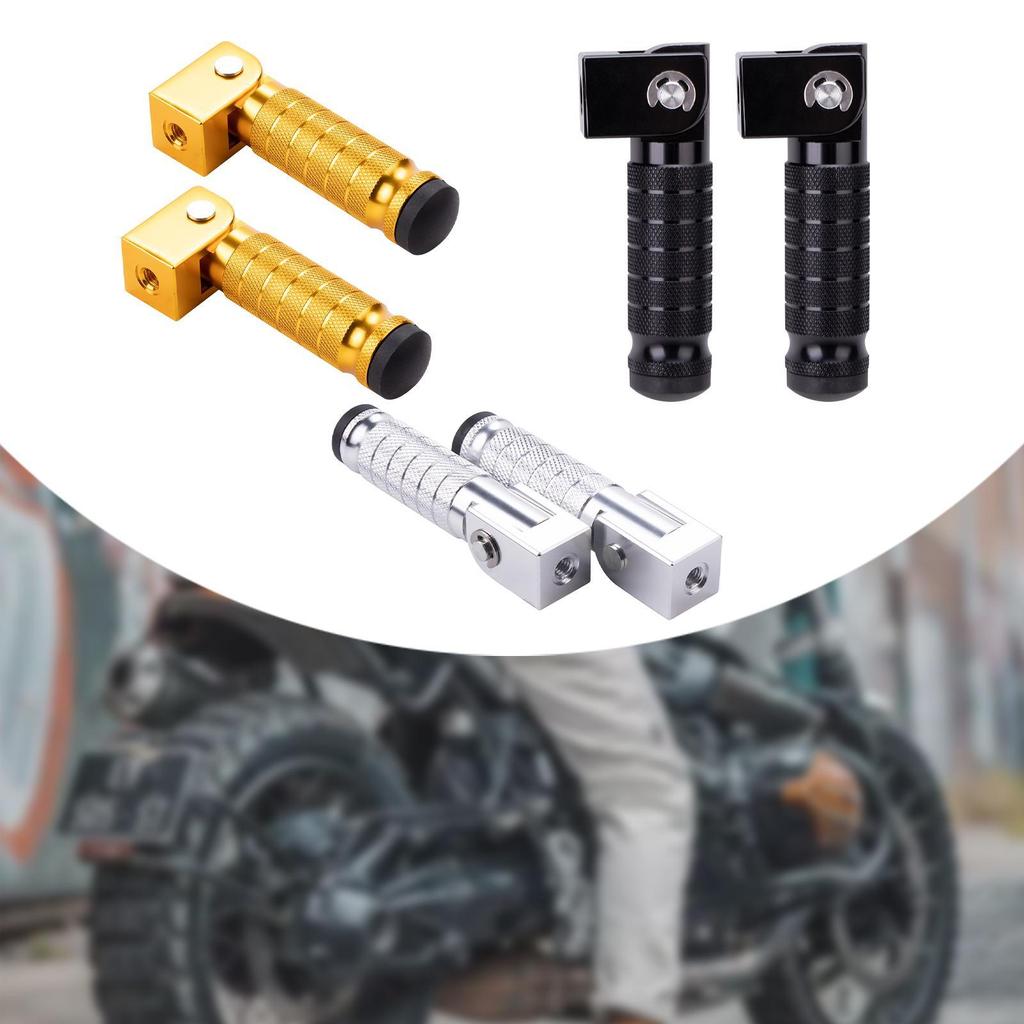 2x Motorcycle Footpegs Wear Resistant Passenger Foot Pedals for UTV