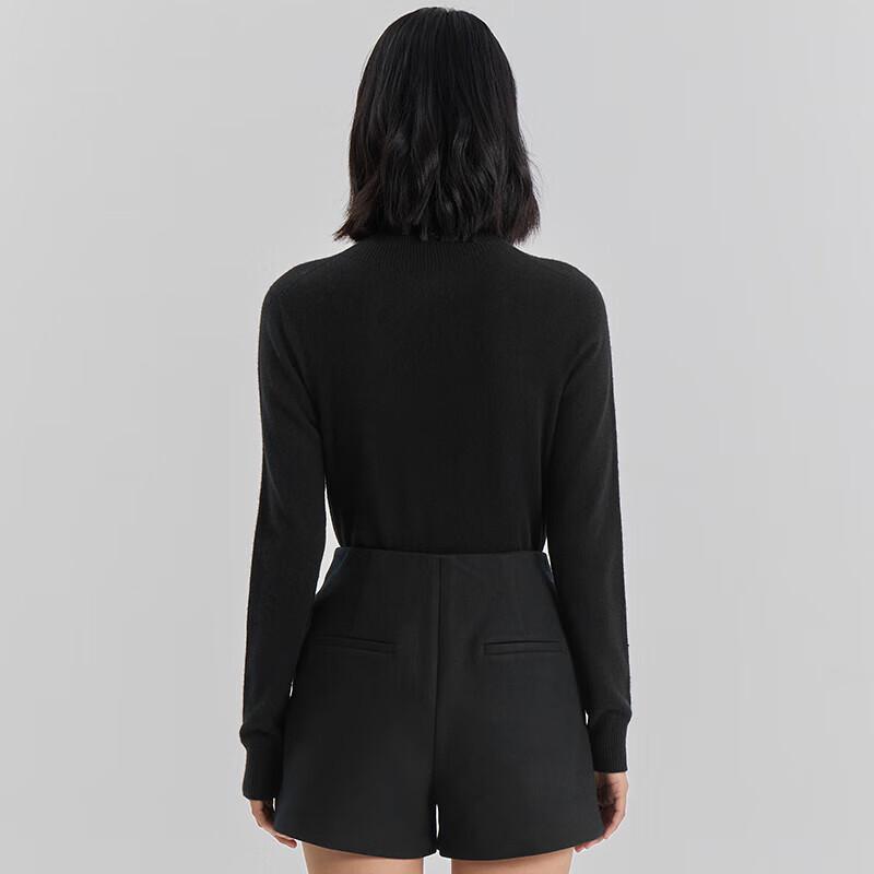 GOELIA Women's Cashmere Half-High Neck Pullover Sweater