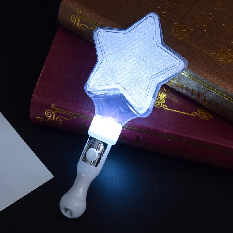 Heart and Star Glow Stick Wand - Light-Up Toy for Concerts and Events