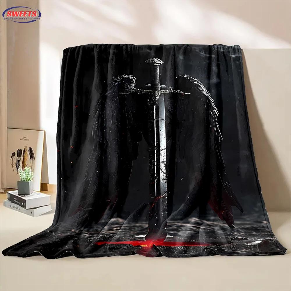 New Arrival! Angel Wings Theme Soft Blanket for Bed Bedroom Sofa Picnic,Warm Throw Blanket for Cover Outdoor Leisure Nap Office