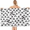 Schattige Pinguïn Polyester Strandlaken, Geweven Sneldrogend voor Reizen Picknick Spa Yoga Sportschool
