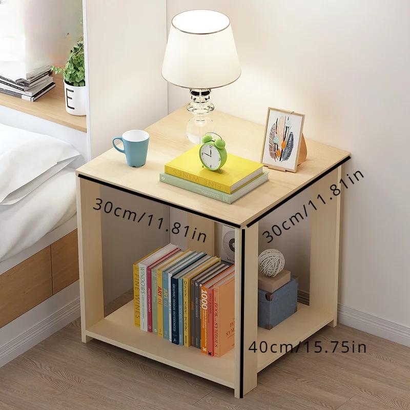 Creative and Exquisite, Simple and Luxurious Small Square Table, Movable Bedside Table and Coffee Table for Small Bedroom Units