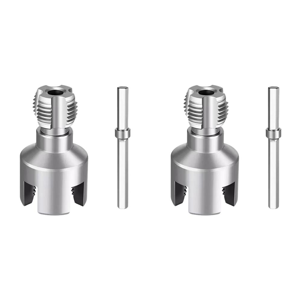 Integrated Internal External Pipe Threading Tool 1/2in 3/4in 1in Dual-Function Drill Compatible Threading Tool for Home Repairs