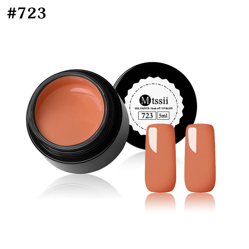 Mtssii 21 Colors Painting 5ML UV&Led Polish Paint Art Design Drawing Nail Gel Lacquer Decoration