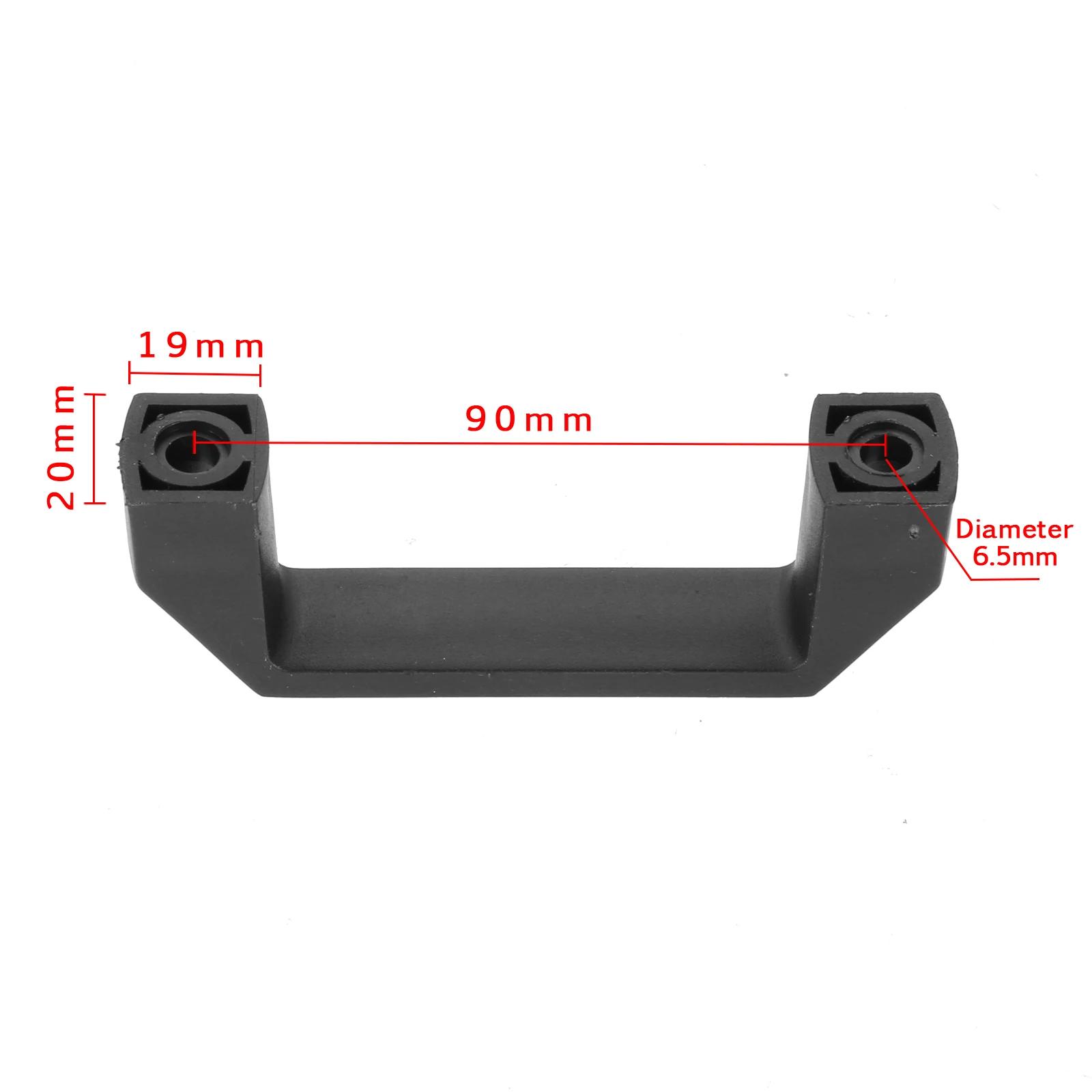 

2Pcs Plastic Black Furniture Handles 90/120/150/180mm Kitchen Cabinet Handles and Knobs Black Door Handle Wardrobe Drawer Pull