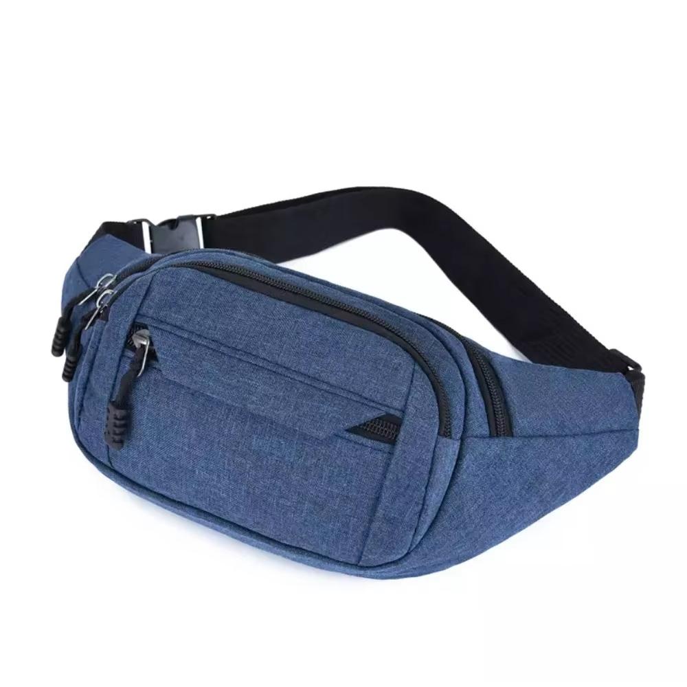 

Casual Travel Adjustable Money Belt Phone Bag Zip Pouch Wallet Waist Bum Bag синий