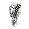 Vintage Microphone Guitar Robot Table Lamp Aluminum Retro Metal Robot Night Light for Bedroom Desk