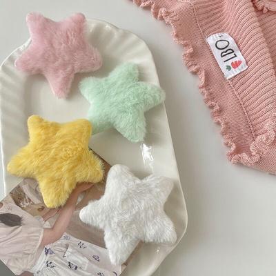 2 pezzi/set Carino Fermaglio per Capelli Laterale Rotto Dolce Copricapo Pentagramma Carino Fermaglio per Capelli a Stella di Peluche Ragazze Bambini Donne Accessori per Capelli