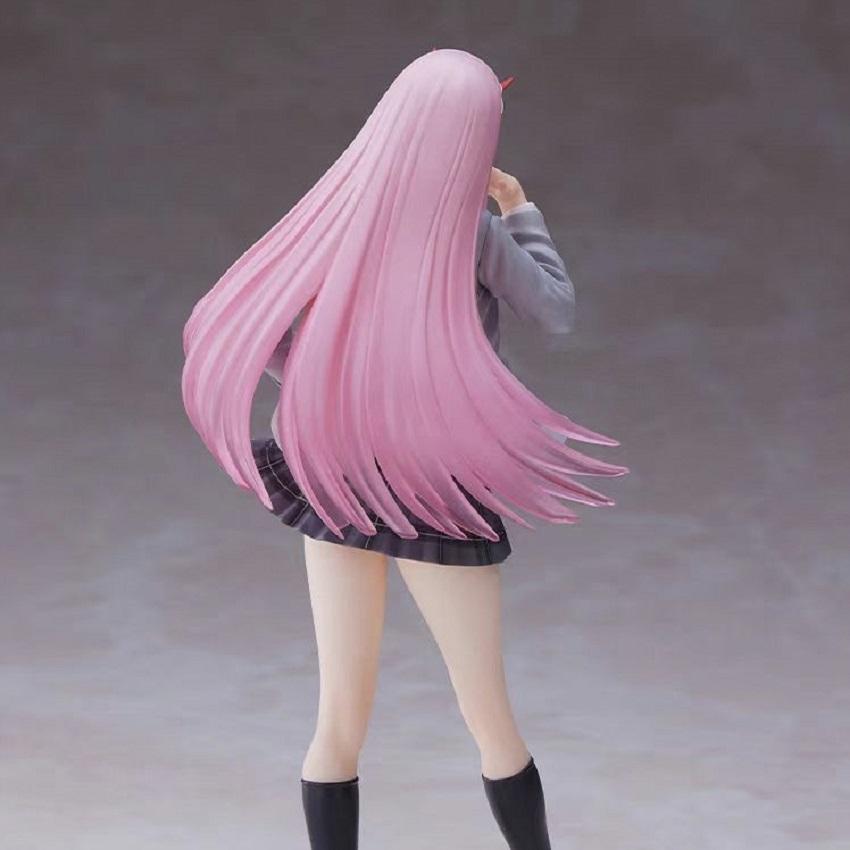 Aixlan 18cm Anime Figur SEGA Zero Two DARLING in The FRANXX 02 Nationalmannschaft PVC Action Figur Sammlerstück Modell Spielzeug Kindergeschenk
