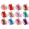 1Set Nail Stickers Quick Apply Waterproof Solid Color Nail Art Not Requir Drying Time for Travel and Parties