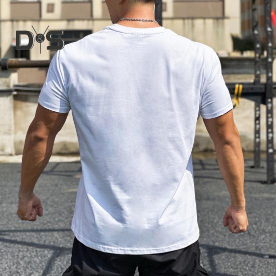 Men's Loose Fit Athletic T-Shirts Summer Crew Neck Short Sleeve Top Outdoor Workout Tee Casual Basic Tops for Daily Life Sports Street