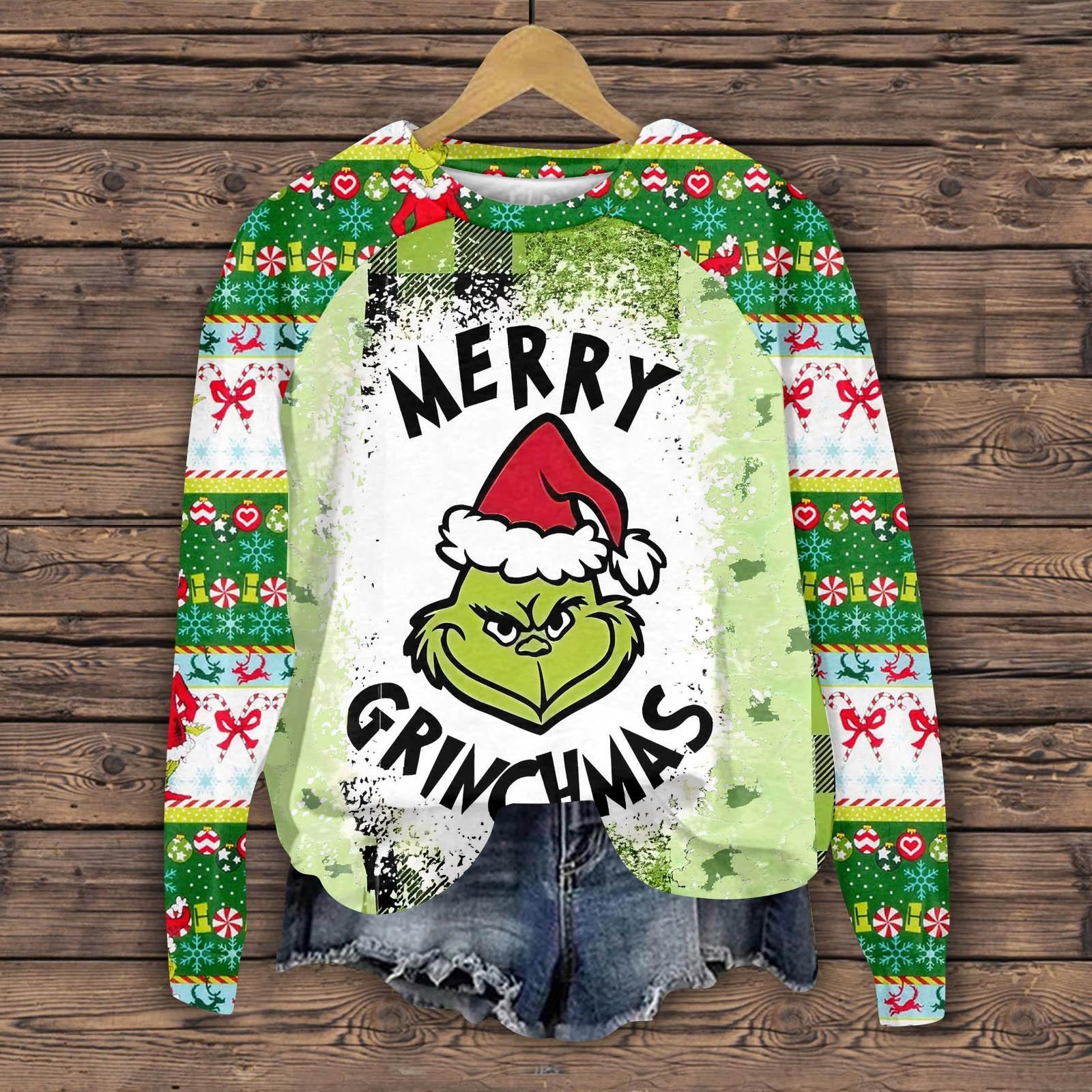 

Женская мода повседневная толстовка с длинным рукавом и вставкой на плече с принтом на Хэллоуин с круглым вырезом XL белый