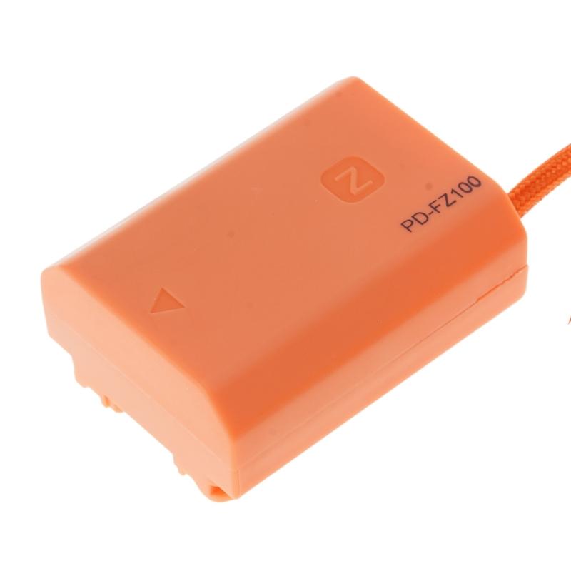 USB C PD9V 12V To FZ100 Dummy Battery Cable for A7M3 A7RIII A7SIII Cameras for Extended Shootings