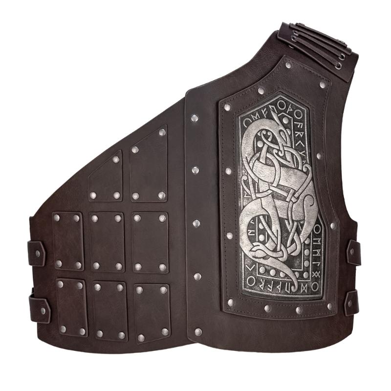 Medieval Leather Single Pauldron Medieval Soldier