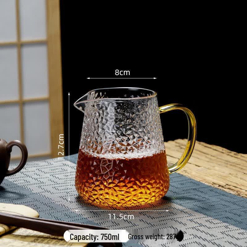 Hammered High Borosilicate Glass Fair Cup