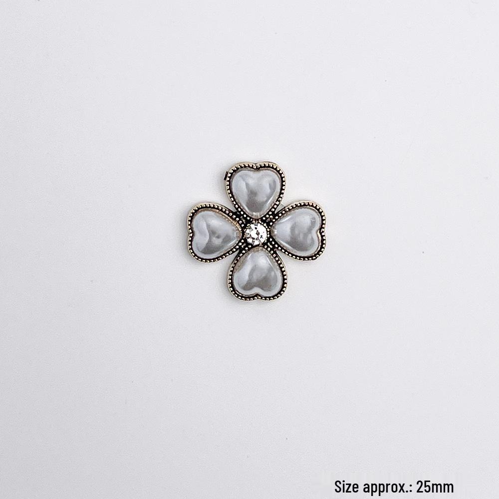 Decor Floare Sabot Aliaj Retro Stras - Catarame DIY High-End